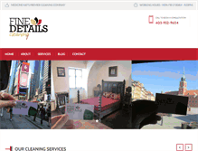 Tablet Screenshot of finedetailscleaning.com